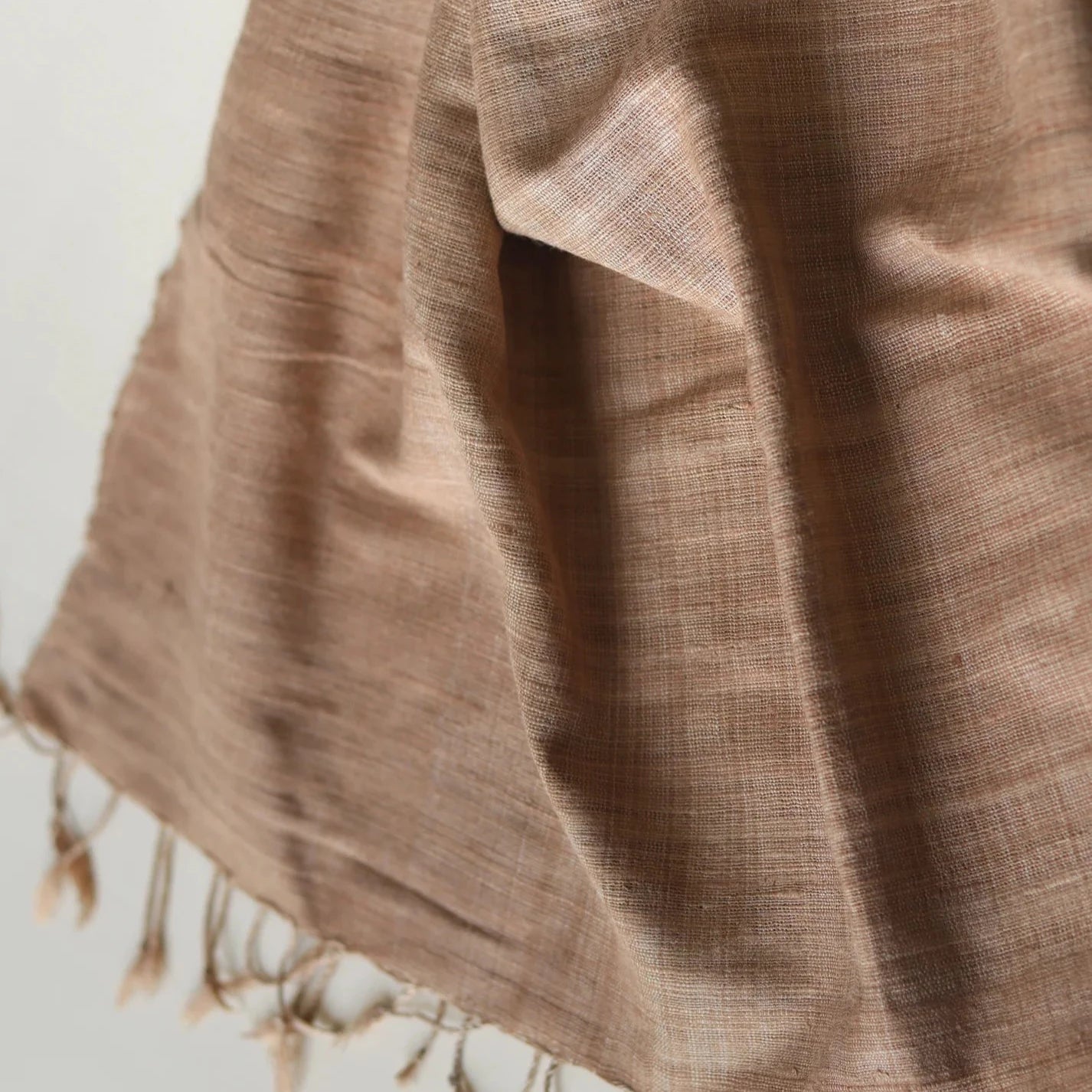 Ahimsa Peace Silk Stole | Brown