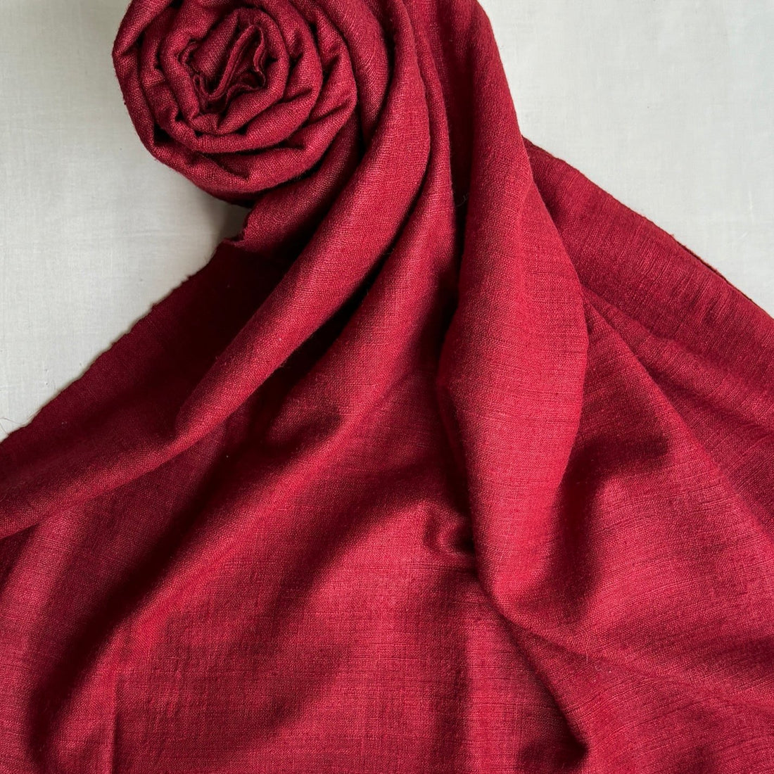 Ahimsa Peace Silk Stole | Red