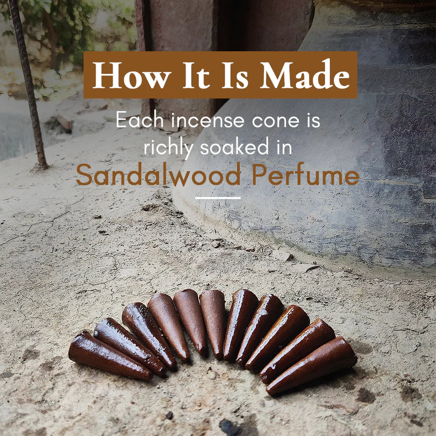 Incense Cones | Sandlewood or Sandali