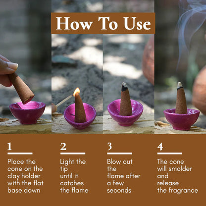 Incense Cones | Sandlewood or Sandali