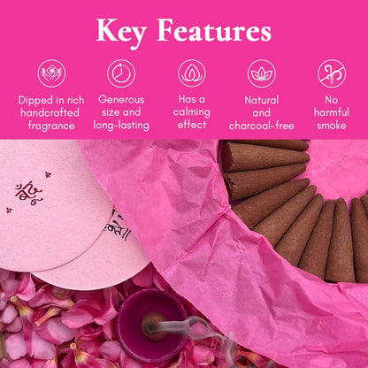 Incense Cones | Indian Rose or Gulabi