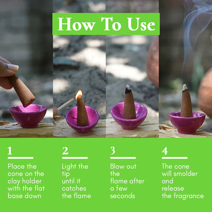 Incense Cones | Holy Basil or Tulsi