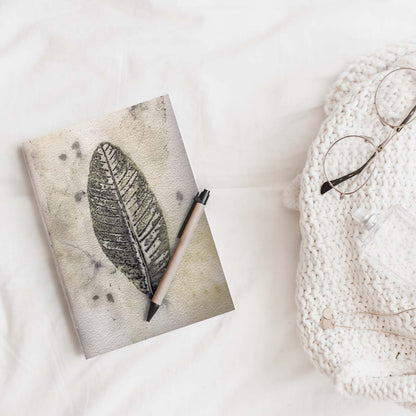 Eco-printed Handmade Journal | Guava Leaf Print