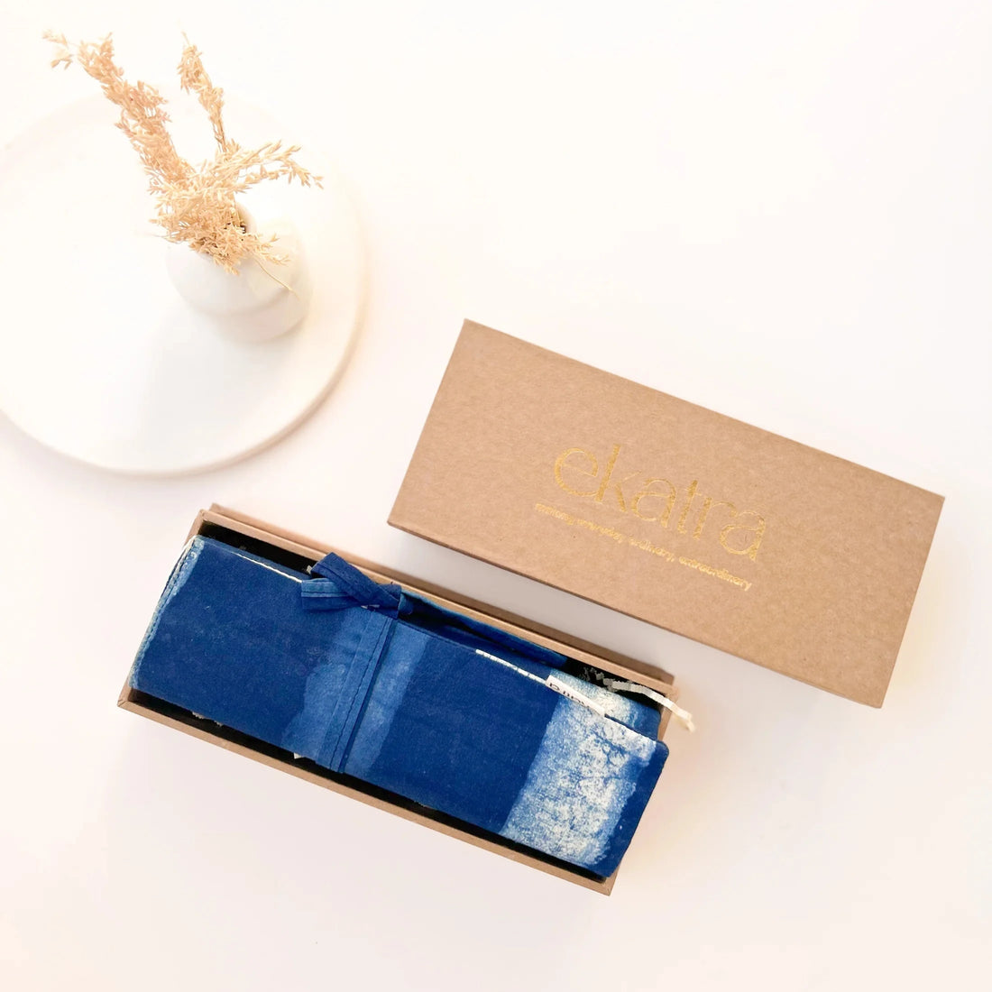 Fabric Roll Up Case | Blue