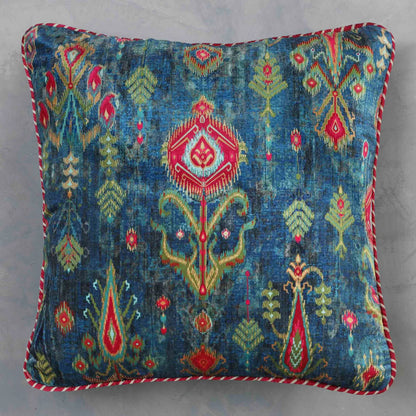 Bukhara Ikat Cushion Cover | Blue or Firoza