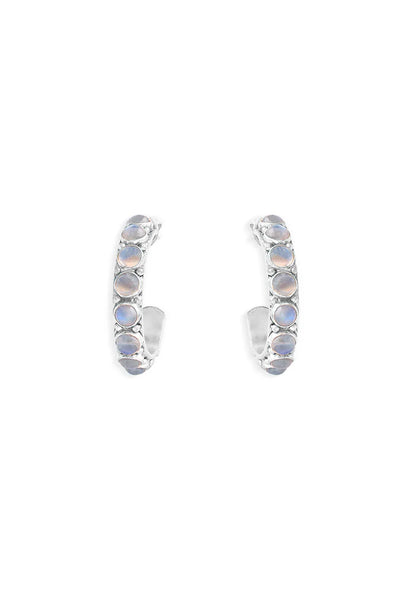 Aakriti Hoop Earrings | Moonstone