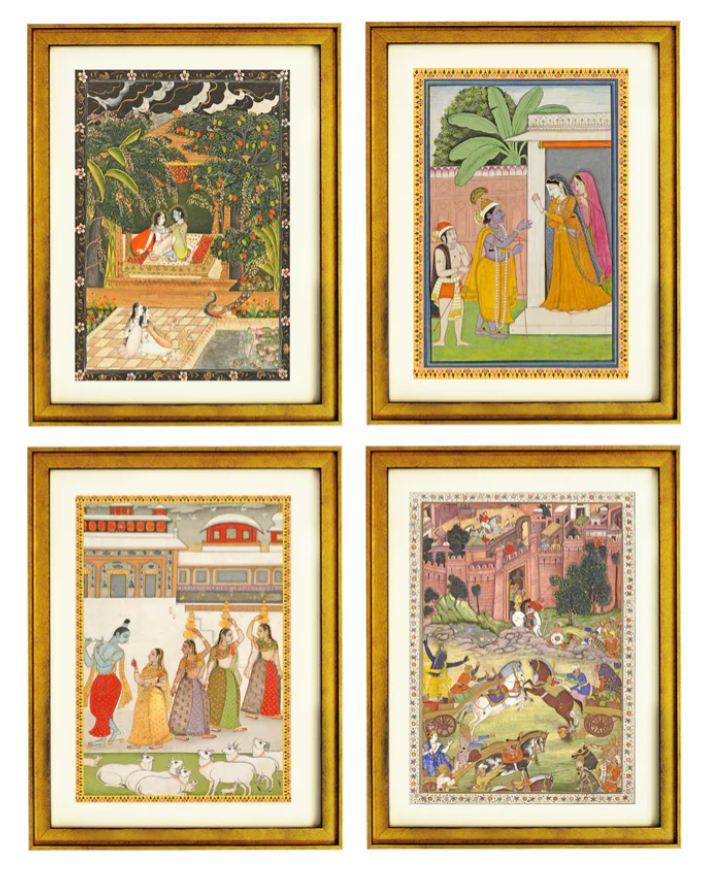 The Krishna Collection Art Prints | Set of 4