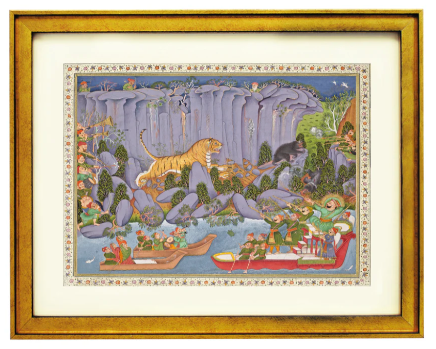 Tiger Hunt of Ram Singh Art Print