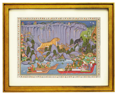 Tiger Hunt of Ram Singh Art Print