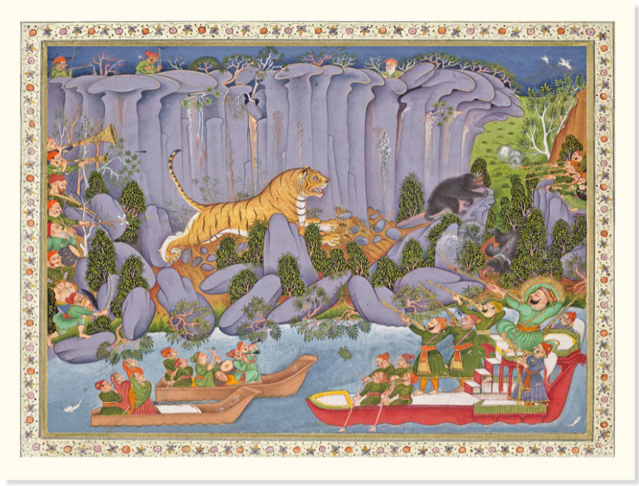 Tiger Hunt of Ram Singh Art Print