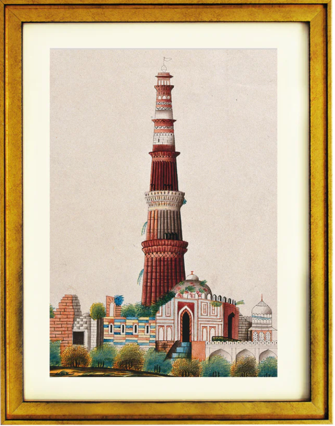 Qutub Minar Splendour Art Print