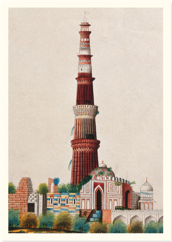 Qutub Minar Splendour Art Print